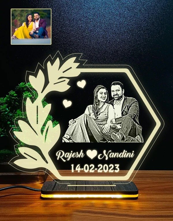 Couple Acrylic Lamp