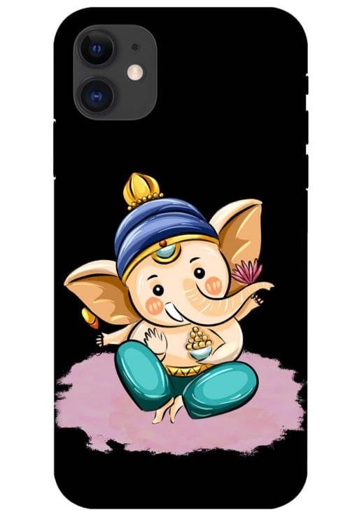 Bal Ganesh Vector Art Apple Iphone 11 Back Cover