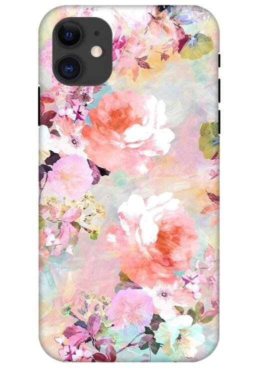 Water Color Flower Art Apple Iphone 11 Mobile Cover