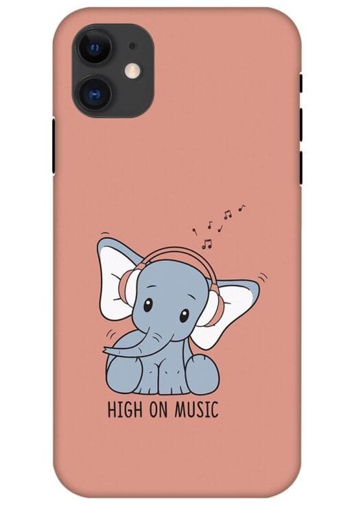 High On Music Apple Iphone 11 Mobile Cover