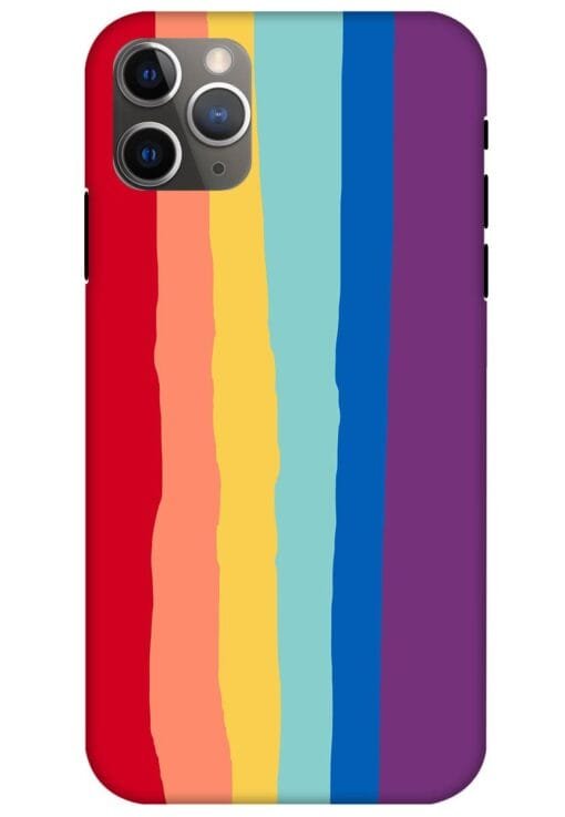 Rainbow Genuine Liquid Apple Iphone 11 Pro Max Back Cover