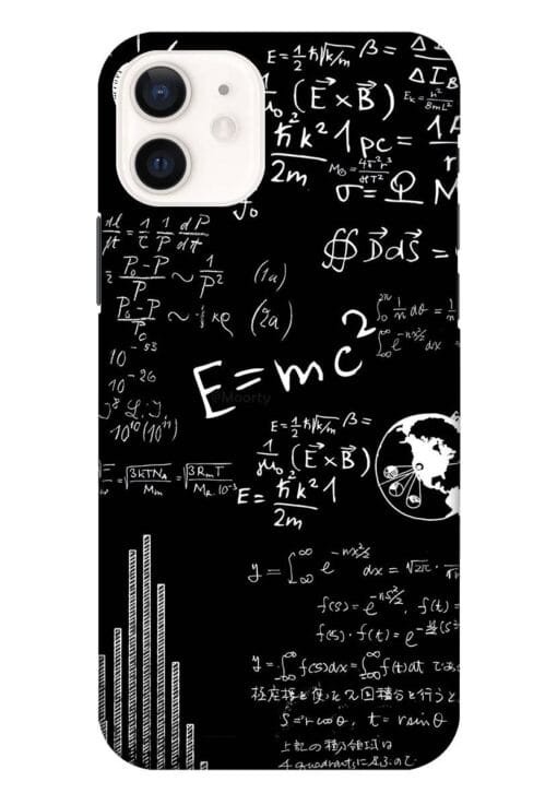 e is equal to mc square Apple Iphone 12 Mobile Cover