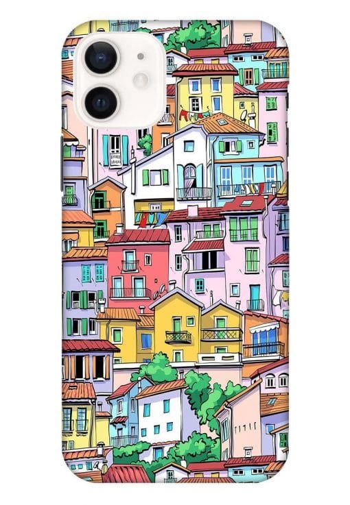 Europe Old Town Apple Iphone 12 Back Cover