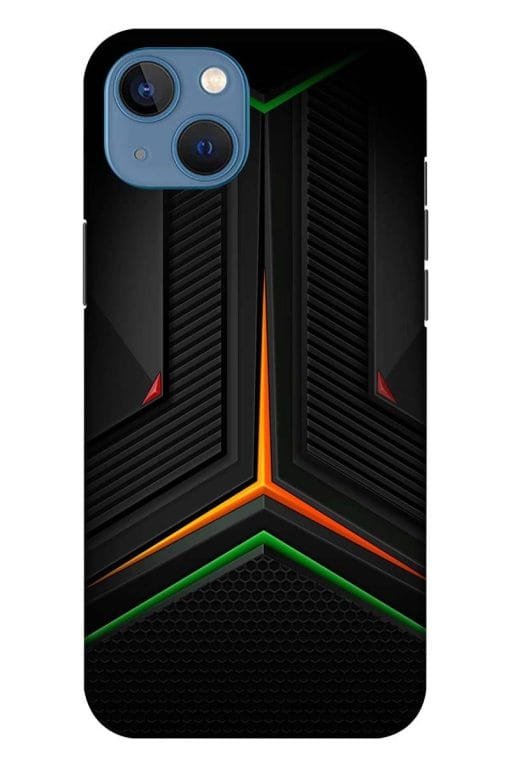 Orange Tringle Light Apple Iphone 13 Mobile Cover