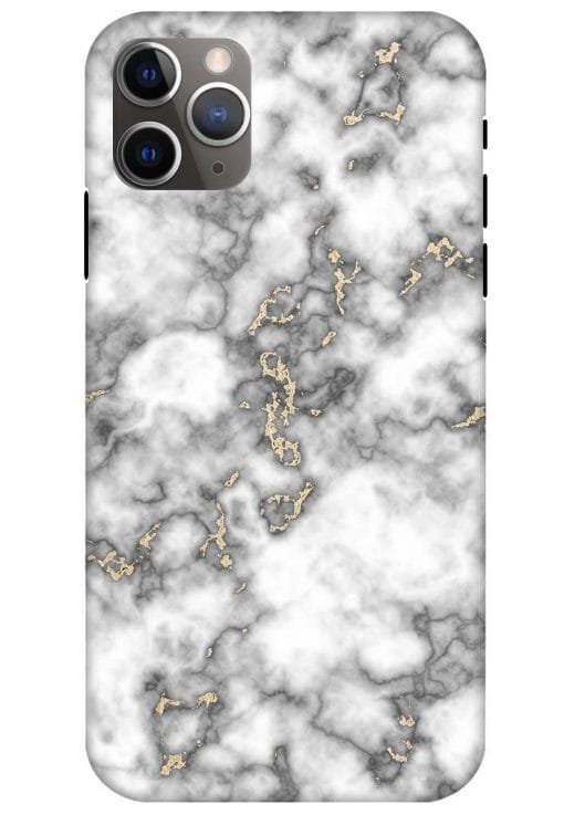 Gray And Gold Marble Apple Iphone 11 Pro Back Cover