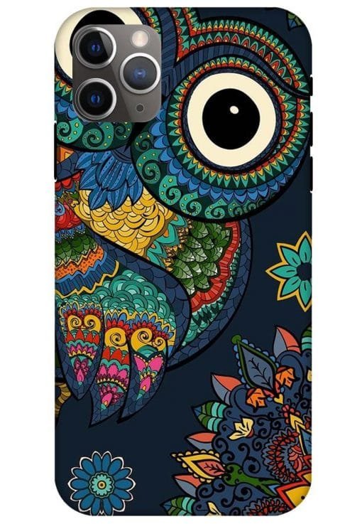 Owl Vector Art Apple Iphone 11 Pro Back Cover