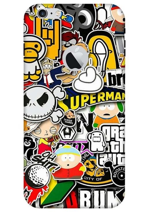 Dope Graffity Art Apple iPhone 6 (Logo Cut) Back Cover