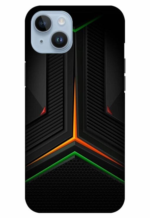 Orange Tringle Light Apple Iphone 14 Mobile Cover
