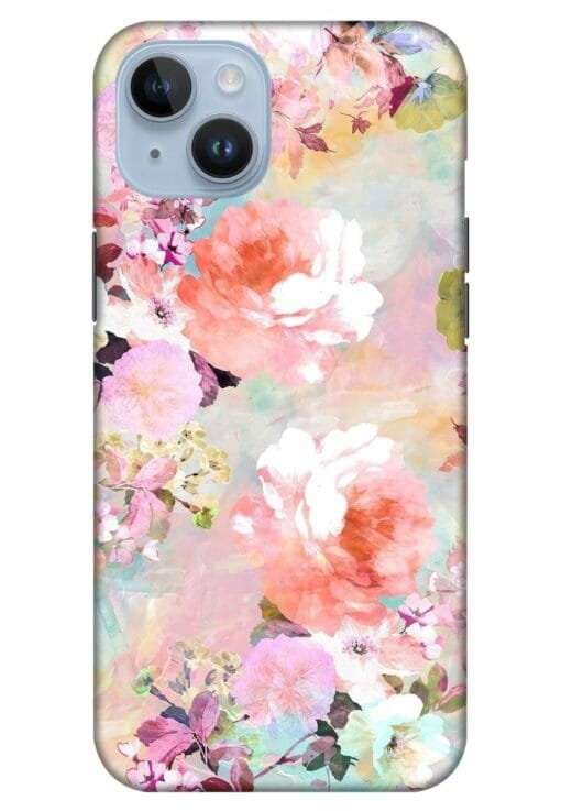 Water Color Flower Art Apple Iphone 14 Mobile Cover