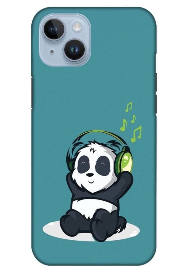 Music Panda Apple Iphone 14 Mobile Cover