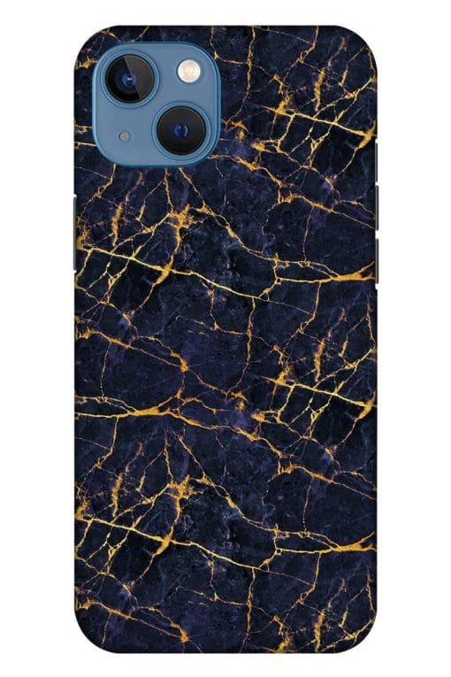 Dark Blue Marble Apple Iphone 13 Mobile Cover